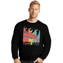 Load image into Gallery viewer, Shirts Crewneck Sweater, Unisex / Small / Black Let&#39;s Jam

