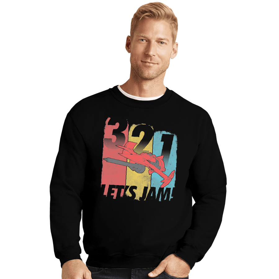 Shirts Crewneck Sweater, Unisex / Small / Black Let's Jam