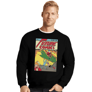 Shirts Crewneck Sweater, Unisex / Small / Black Future Comics