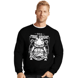 Shirts Crewneck Sweater, Unisex / Small / Black Frog