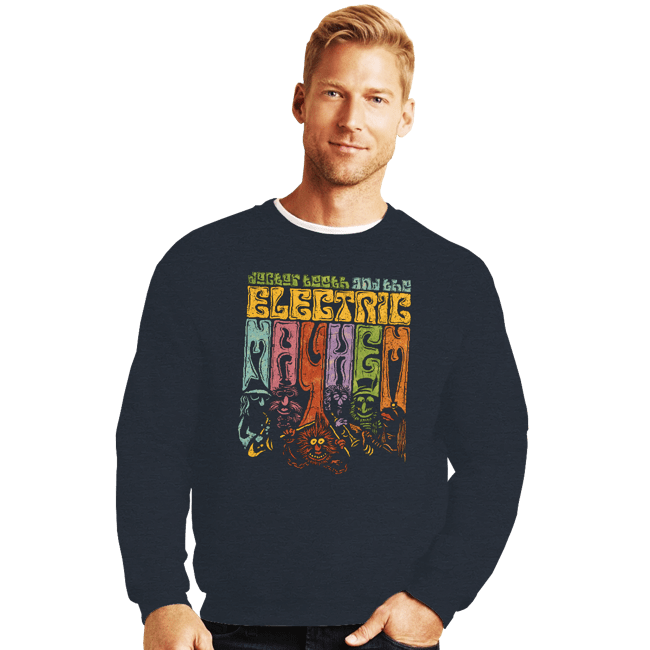 Daily_Deal_Shirts Crewneck Sweater, Unisex / Small / Dark Heather The Electric Mayhem