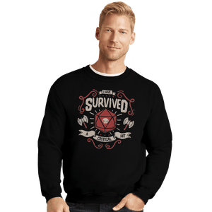 Shirts Crewneck Sweater, Unisex / Small / Black A Critical Hit