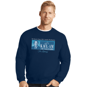 Shirts Crewneck Sweater, Unisex / Small / Navy Frasier Talk Show