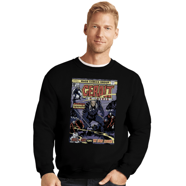 Secret_Shirts Crewneck Sweater, Unisex / Small / Black Blaviken Horror