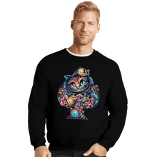 Load image into Gallery viewer, Shirts Crewneck Sweater, Unisex / Small / Black Mysterious Spade
