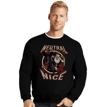 Load image into Gallery viewer, Shirts Crewneck Sweater, Unisex / Small / Black Neutral Nice Santa
