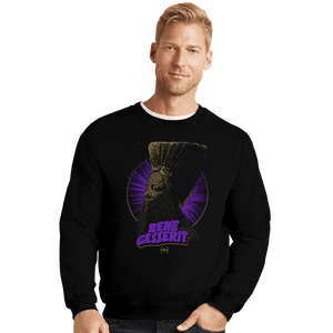 Daily_Deal_Shirts Crewneck Sweater, Unisex / Small / Black Desert Witch