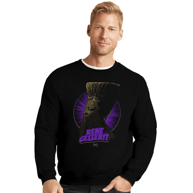Daily_Deal_Shirts Crewneck Sweater, Unisex / Small / Black Desert Witch