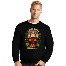 Load image into Gallery viewer, Daily_Deal_Shirts Crewneck Sweater, Unisex / Small / Black Clock Town Mask Festival
