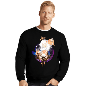 Shirts Crewneck Sweater, Unisex / Small / Black Cute Companion Paimon