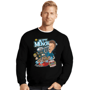 Shirts Crewneck Sweater, Unisex / Small / Black Butt Munch