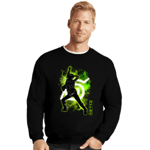 Shirts Crewneck Sweater, Unisex / Small / Black Cosmic Might Guy