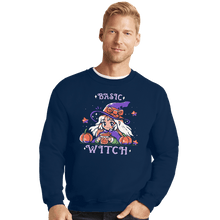 Load image into Gallery viewer, Daily_Deal_Shirts Crewneck Sweater, Unisex / Small / Navy Basic Witch Season
