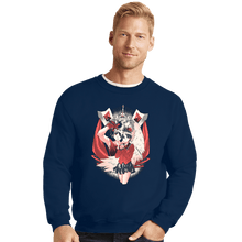 Load image into Gallery viewer, Daily_Deal_Shirts Crewneck Sweater, Unisex / Small / Navy Fortune Teller
