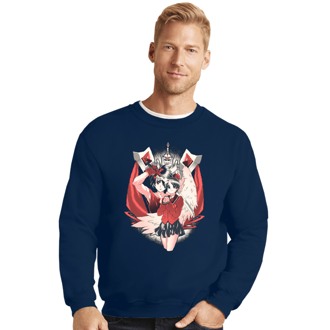 Daily_Deal_Shirts Crewneck Sweater, Unisex / Small / Navy Fortune Teller