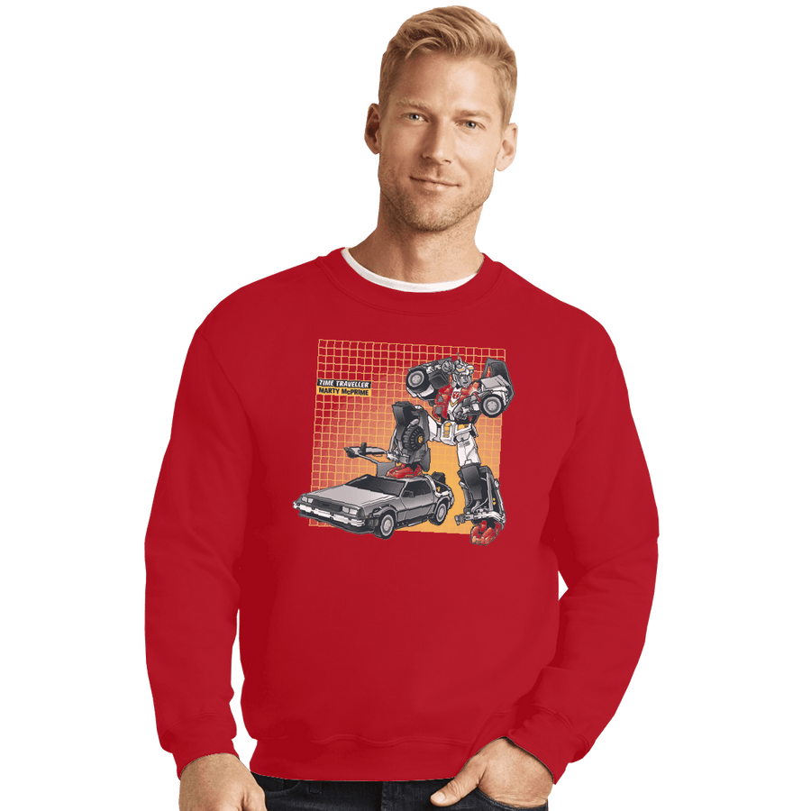 Shirts Crewneck Sweater, Unisex / Small / Red Marty McPrime