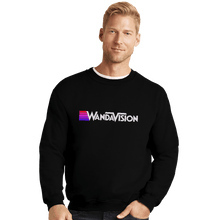 Load image into Gallery viewer, Shirts Crewneck Sweater, Unisex / Small / Black RetroVision

