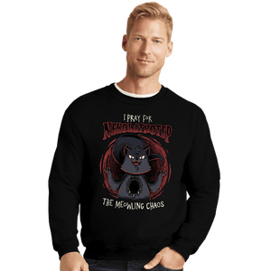 Daily_Deal_Shirts Crewneck Sweater, Unisex / Small / Black Nekolathotep