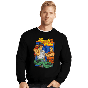 Shirts Crewneck Sweater, Unisex / Small / Black Thrash My Ride