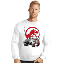 Load image into Gallery viewer, Daily_Deal_Shirts Crewneck Sweater, Unisex / Small / White YJ Sahara sumi-e
