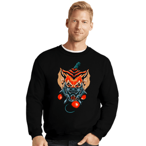 Shirts Crewneck Sweater, Unisex / Small / Black Tygra Ninja