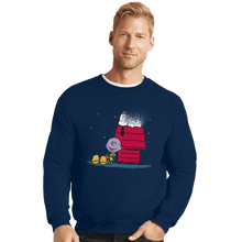 Load image into Gallery viewer, Shirts Crewneck Sweater, Unisex / Small / Navy Snapy
