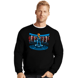 Secret_Shirts Crewneck Sweater, Unisex / Small / Black Iron-Aran