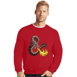 Shirts Crewneck Sweater, Unisex / Small / Red Bone Dragon