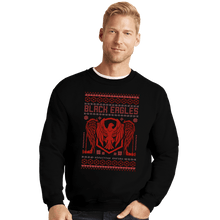 Load image into Gallery viewer, Shirts Crewneck Sweater, Unisex / Small / Black Black Eagles Sweater
