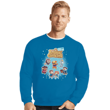 Load image into Gallery viewer, Shirts Crewneck Sweater, Unisex / Small / Sapphire Cooking Crossing
