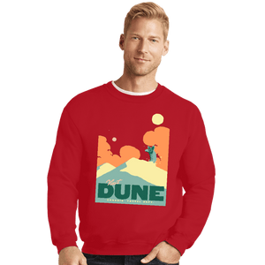 Shirts Crewneck Sweater, Unisex / Small / Red Visit Dune