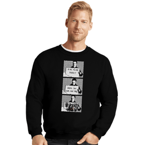 Shirts Crewneck Sweater, Unisex / Small / Black Grimes Actually