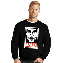 Load image into Gallery viewer, Shirts Crewneck Sweater, Unisex / Small / Black Beret
