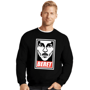 Shirts Crewneck Sweater, Unisex / Small / Black Beret