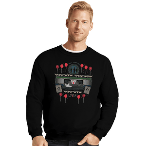 Shirts Crewneck Sweater, Unisex / Small / Black Ugly Holi-derry Sweater