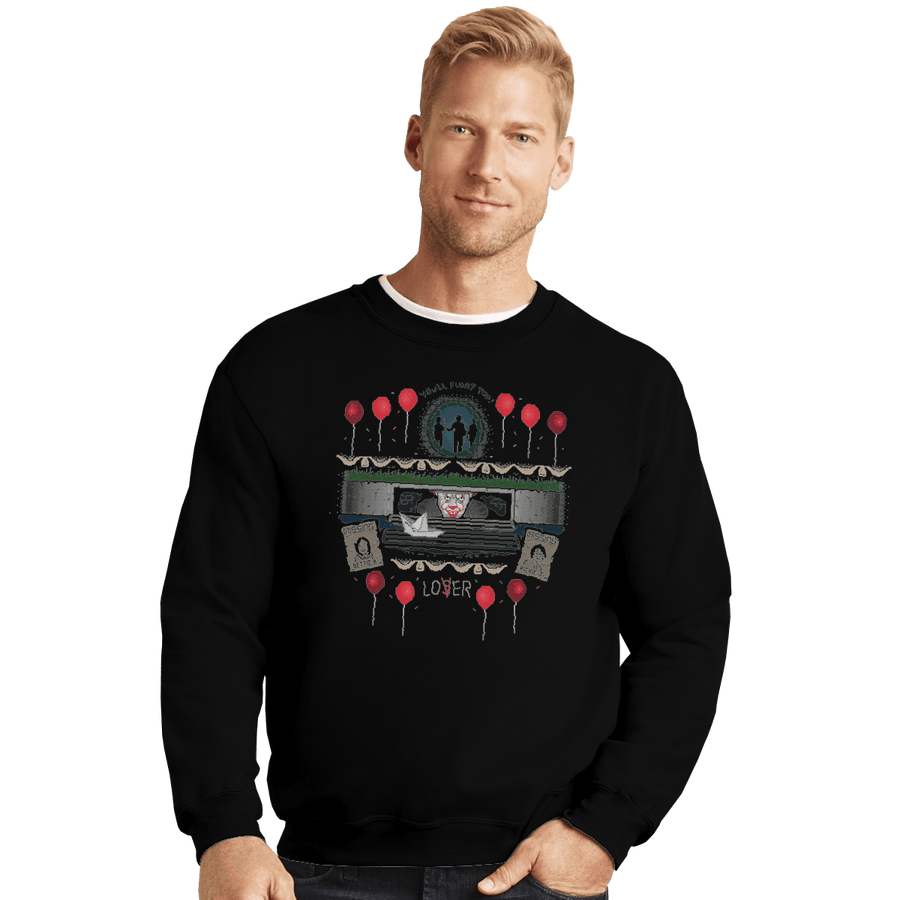 Shirts Crewneck Sweater, Unisex / Small / Black Ugly Holi-derry Sweater