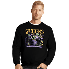 Load image into Gallery viewer, Daily_Deal_Shirts Crewneck Sweater, Unisex / Small / Black Queens Of Wickedness
