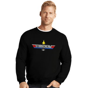 Shirts Crewneck Sweater, Unisex / Small / Black Top Starscream