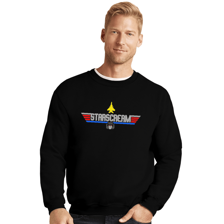 Shirts Crewneck Sweater, Unisex / Small / Black Top Starscream