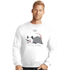 Secret_Shirts Crewneck Sweater, Unisex / Small / White Mood Possum Secret Sale