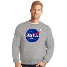 Load image into Gallery viewer, Shirts Crewneck Sweater, Unisex / Small / Sports Grey Fly Casual
