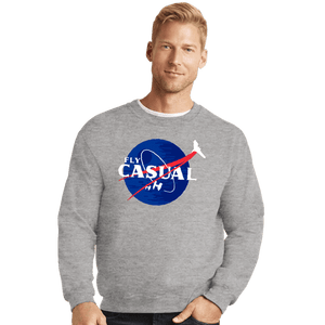 Shirts Crewneck Sweater, Unisex / Small / Sports Grey Fly Casual