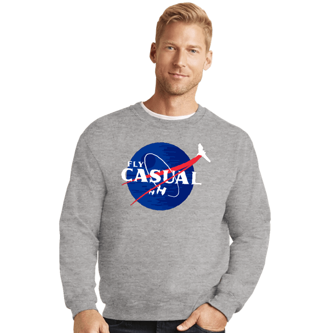 Shirts Crewneck Sweater, Unisex / Small / Sports Grey Fly Casual