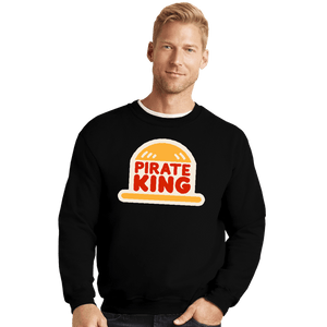Secret_Shirts Crewneck Sweater, Unisex / Small / Black Pirate King