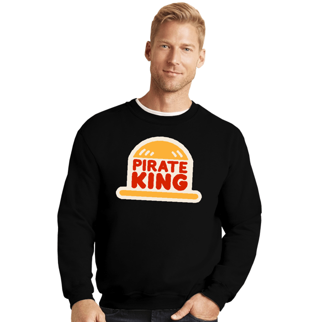 Secret_Shirts Crewneck Sweater, Unisex / Small / Black Pirate King