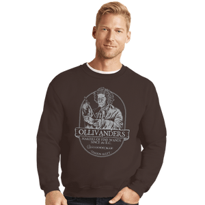 Secret_Shirts Crewneck Sweater, Unisex / Small / Dark Chocolate Ollivander's Fine Wands