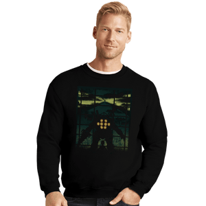 Secret_Shirts Crewneck Sweater, Unisex / Small / Black Bioshock