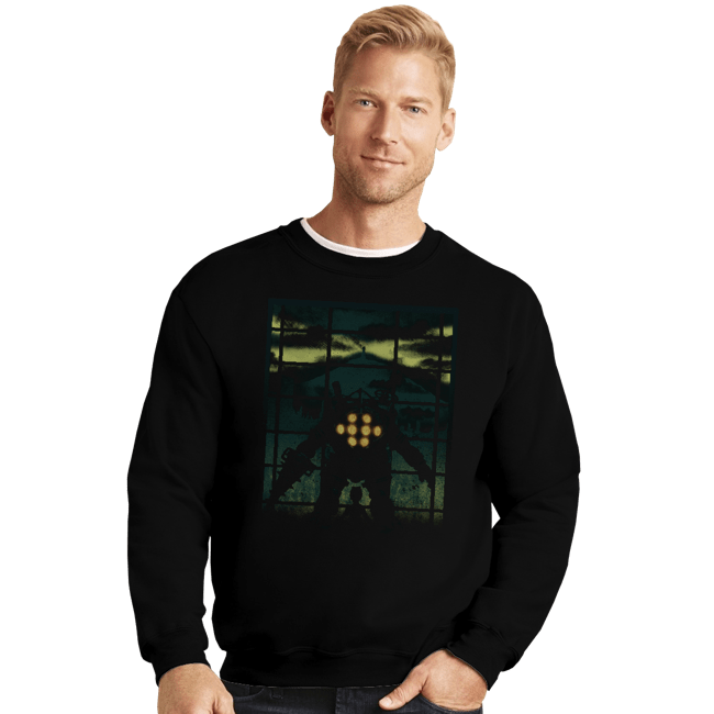 Secret_Shirts Crewneck Sweater, Unisex / Small / Black Bioshock