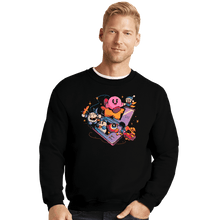 Load image into Gallery viewer, Daily_Deal_Shirts Crewneck Sweater, Unisex / Small / Black Pink Blob Game
