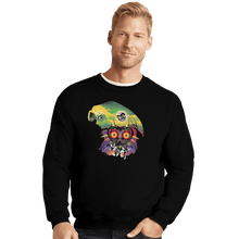 Load image into Gallery viewer, Shirts Crewneck Sweater, Unisex / Small / Black Majora&#39;s Mask
